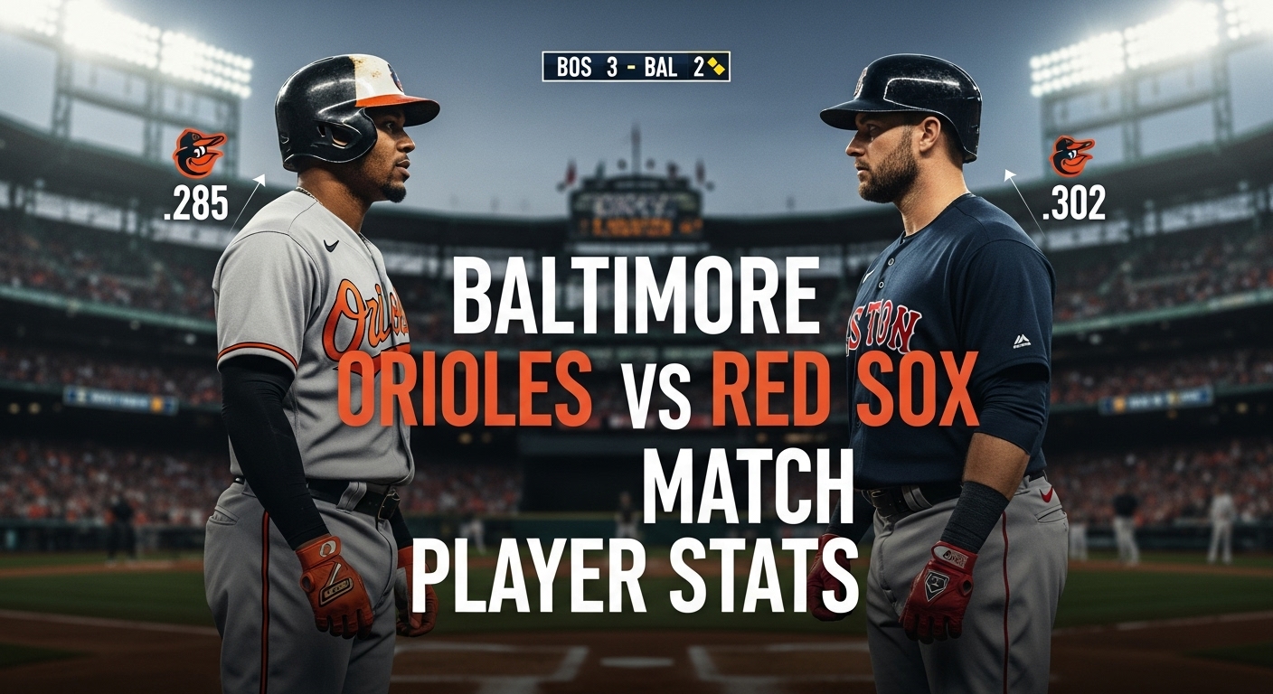 Baltimore Orioles vs Red Sox Match Player Stats