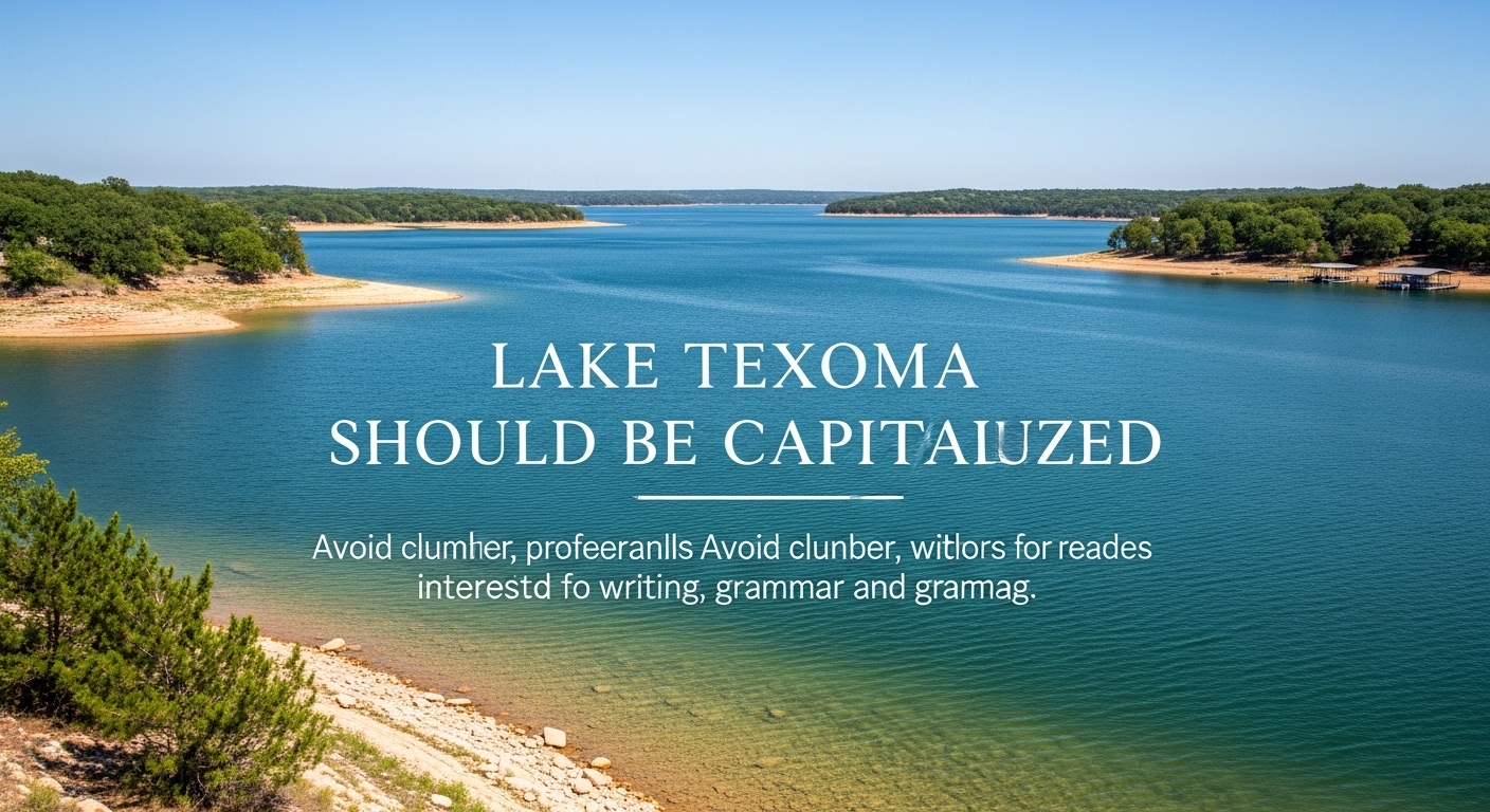 lake texoma should be capitalized